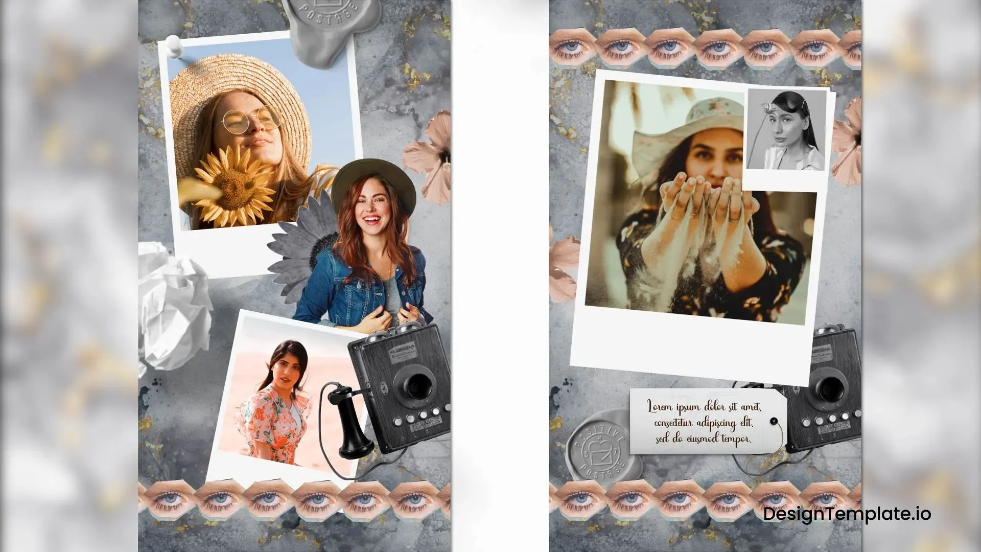Collage Photo Frame Instagram Story After Effects Templates
